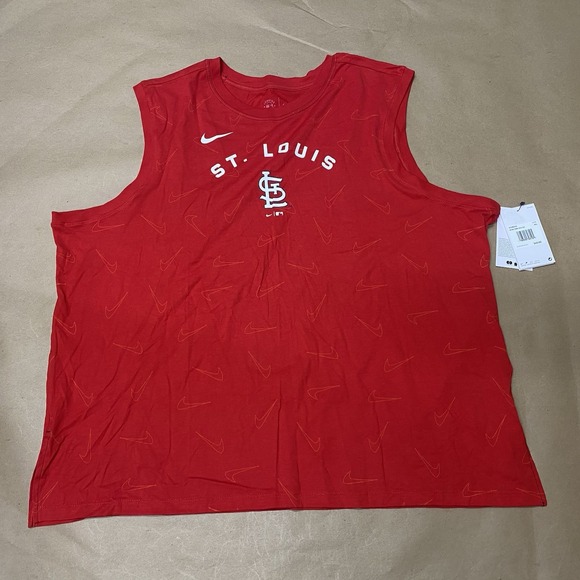 Nike St. Louis Cardinals Tank Top Red Women's XXL 2XL - Picture 1 of 13